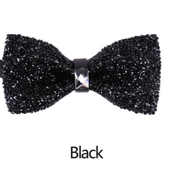 NEW Rhinestone Glitter Bow-Tie - Adjustable & Multiple Colors Available! - Picture 9 of 9